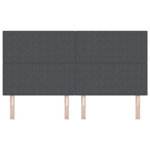 LED глава С LED лентисти светлини Тъмен сив 180 cm Полиестер