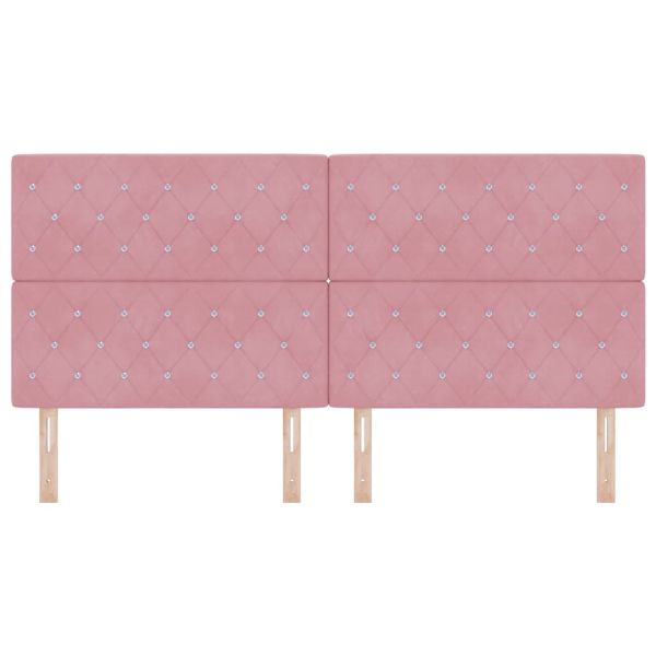 LED глава С LED лентисти светлини Розово 200 cm Полиестер