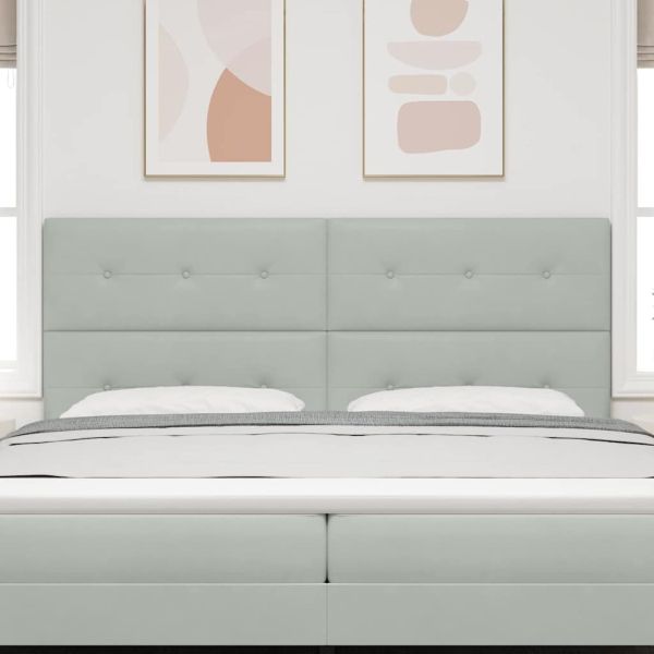 LED глава С LED лентисти светлини Светлосиво 200 cm Полиестер