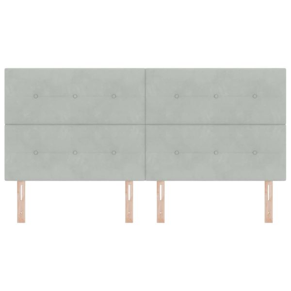 LED глава С LED лентисти светлини Светлосиво 200 cm Полиестер