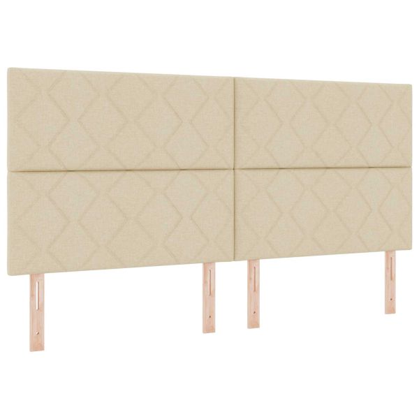 Облегалка за глава Крем 200 cm текстил