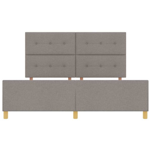 Рамка за легло с таблото Таупе 180 x 200 cm текстил