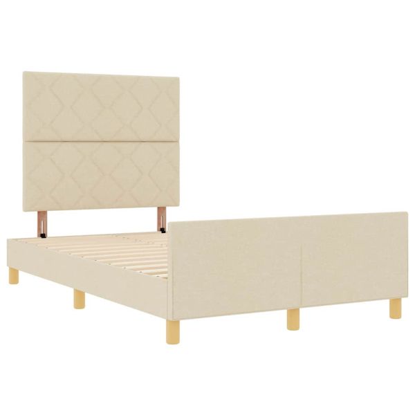 Рамка за легло с таблото Крем 120 x 200 cm текстил