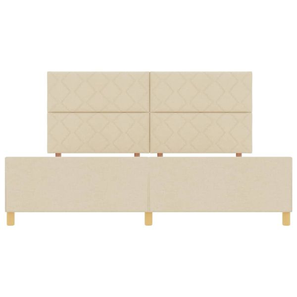 Рамка за легло с таблото Крем 200 x 200 cm текстил