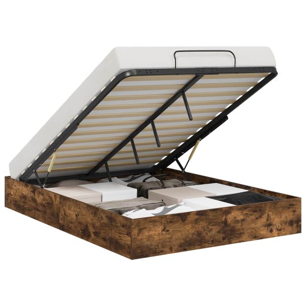 Отоманско легло със съхранение Димян дъб 193 x 120 x 25 см ПДЧ