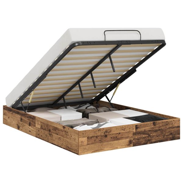 Отоманско легло Старо дърво 193 x 120 x 25 см ПДЧ