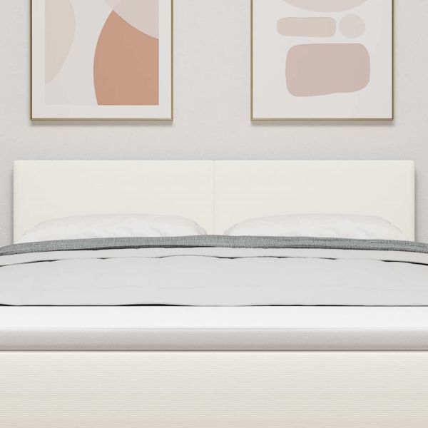 Облегалка за глава с таблото Крем 144 см Изкуствена