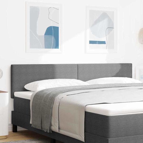 Облегалка за глава с таблото Светлосиво 180 cm Изкуствена