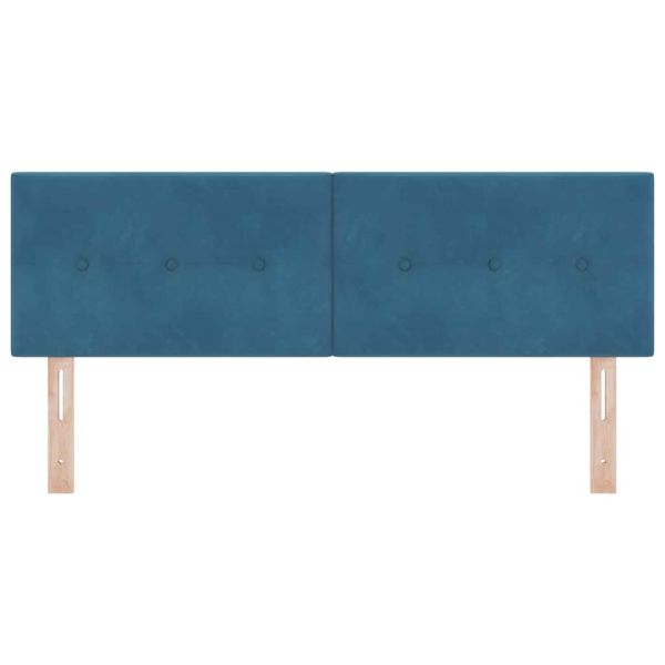 Облегалка за глава с таблото Тъмен син 144 см Изкуствена