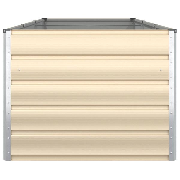 Кашпа Слонова кост 195 x 100 x 45 см Галванизирана стомана