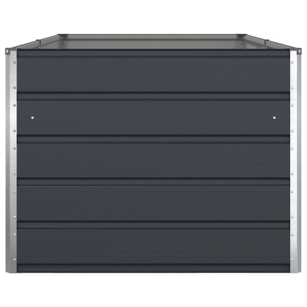 Кашпа Антрацит 195 x 100 x 45 см Галванизирана стомана