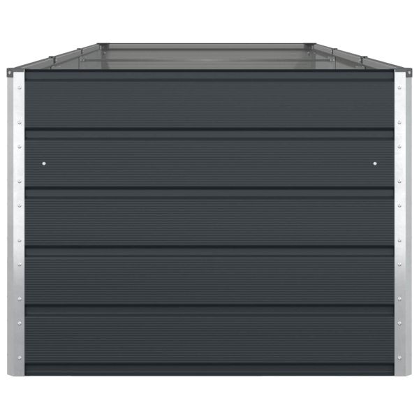 Кашпа Антрацит 195 x 100 x 45 см Галванизирана стомана