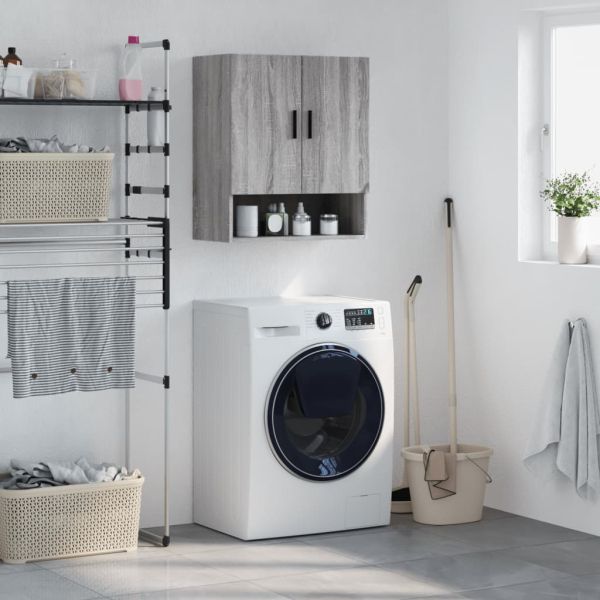 Стенен шкаф, сив сонома, 60x31x70 см, инженерно дърво