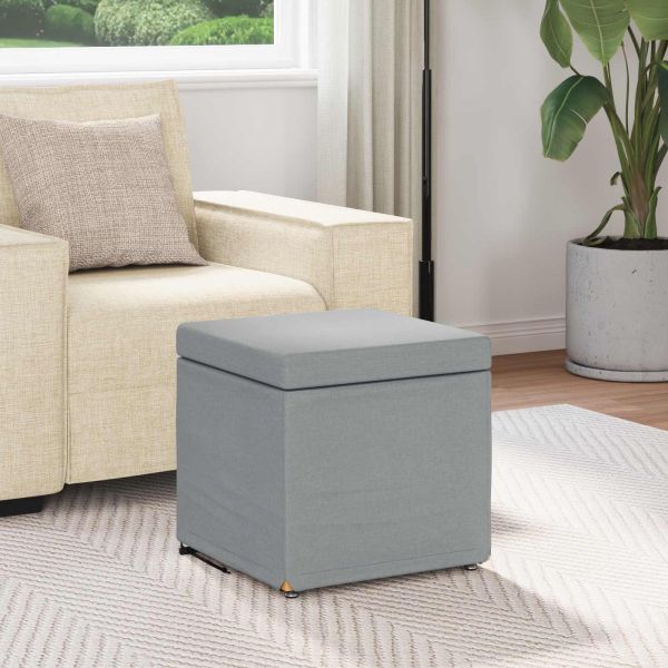 Стук Светлосиво 41 x 41 x 40 см Текстил и конструирано дърво