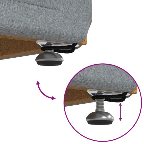 Стук Светлосиво 41 x 41 x 40 см Текстил и конструирано дърво