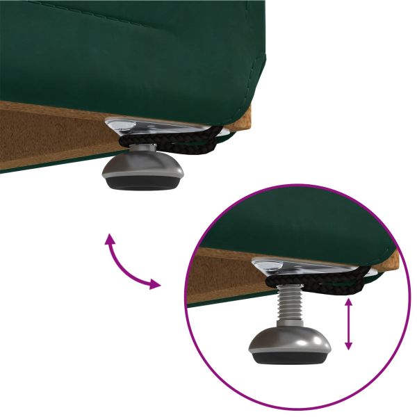 Стук Тъмен зелен 41 x 41 x 40 см Кадифе и инженерна дървесина