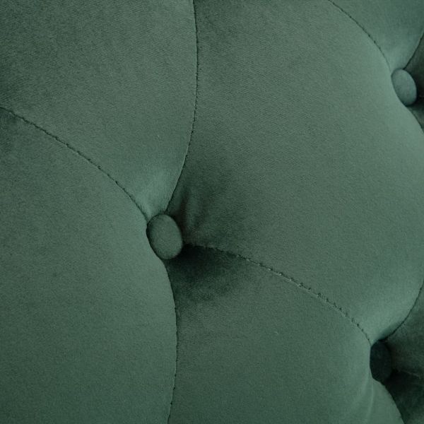 Кушетка, зелена, кадифе