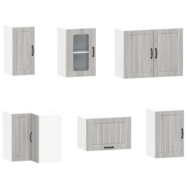 Комплект кухненски шкафове от 11 части Lucca, инженерно дърво