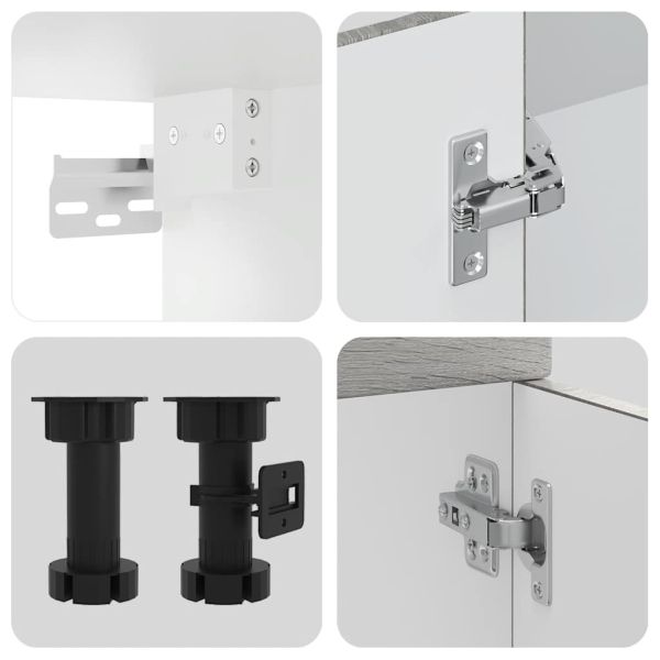 Комплект кухненски шкафове от 11 части Lucca, инженерно дърво