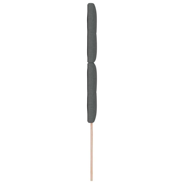 LED глава С LED лентисти светлини Тъмен сив 80 cm Полиестер