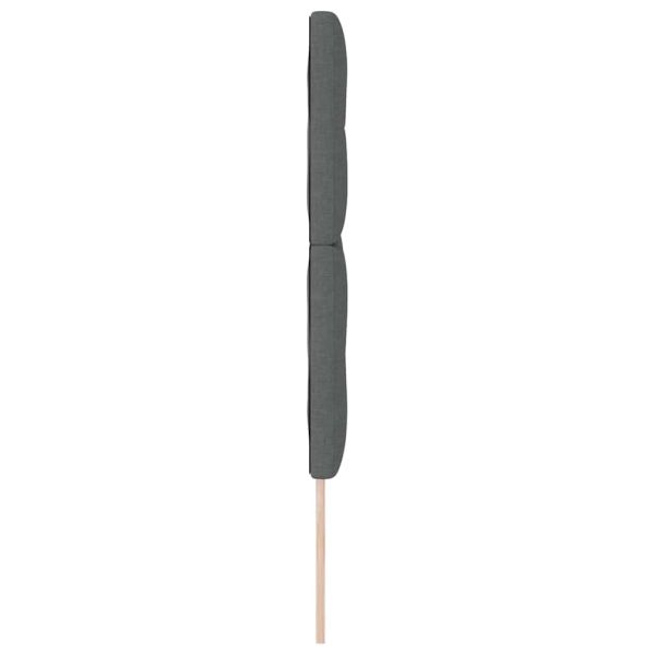 LED глава С LED лентисти светлини Тъмен сив 160 cm Полиестер