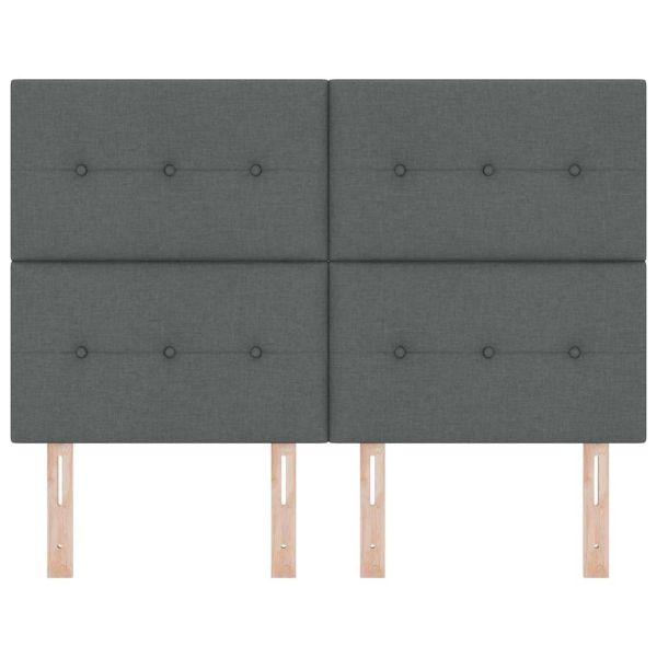 LED глава С LED лентисти светлини Тъмен сив 160 cm Полиестер