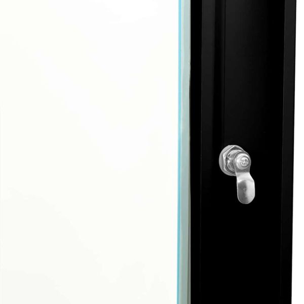 Мрежов кабинет със съхранение Черно 53 x 45 x 21 см Стомана