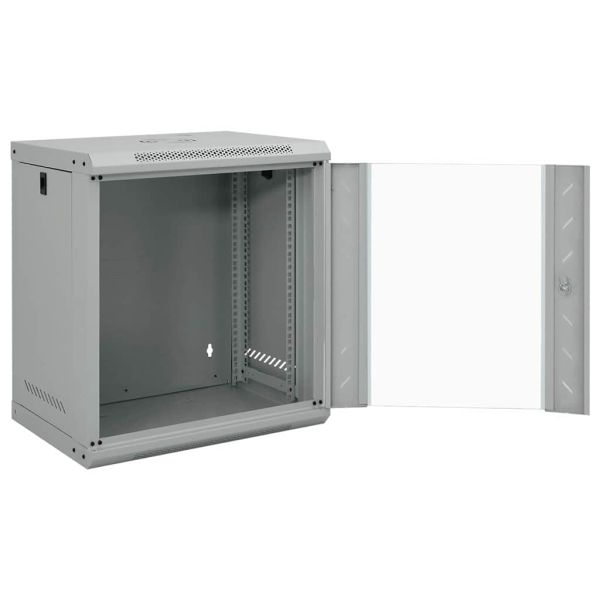 Мрежов кабинет със съхранение Сив 53 x 45 x 60 см Стомана