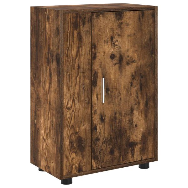 Комплект ТВ шкаф 4 pcs Пушен дъб Инженерно дърво