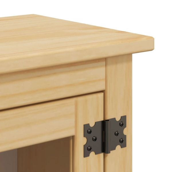 Стенен шкаф за баня "Corona" 45x27x64,5 см бор масив