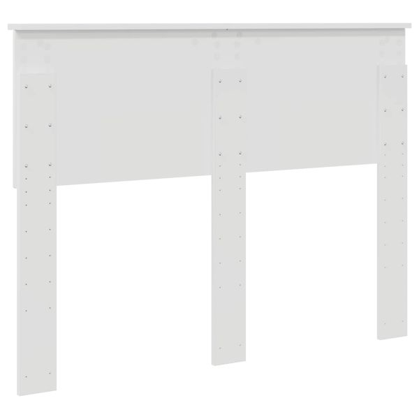 Облегалка за глава Гланц бяло 120 cm Инженерно дърво