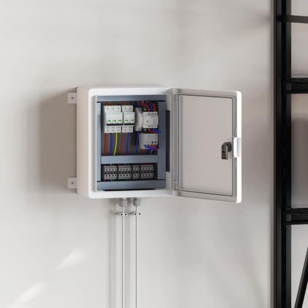 Контролен шкаф Сив 47 x 20 x 60 см ABS пластмаса