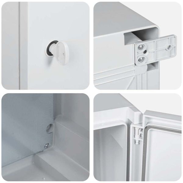 Контролен шкаф Сив 47 x 20 x 60 см ABS пластмаса