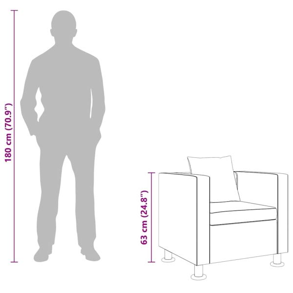 Фотьойл, бял, изкуствена кожа