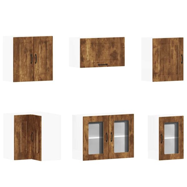 Комплект кухненски шкафове от 11 части Kalmar, инженерно дърво