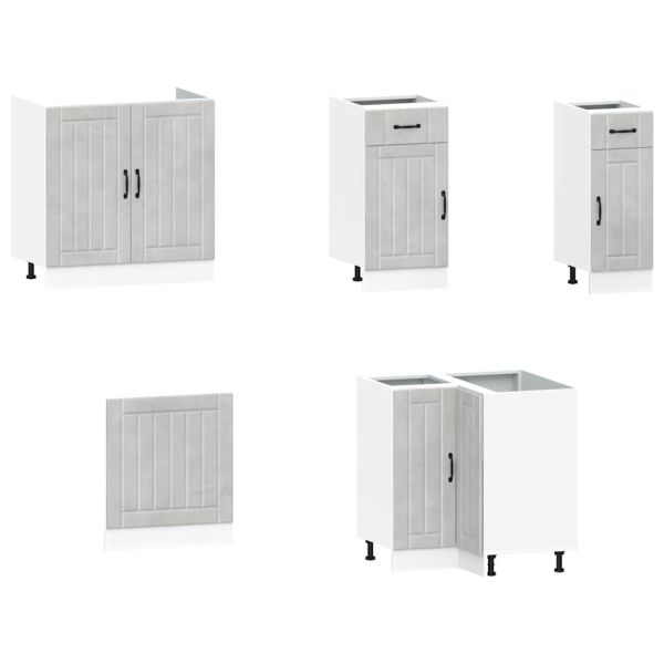 Комплект кухненски шкафове от 11 части Lucca, инженерно дърво