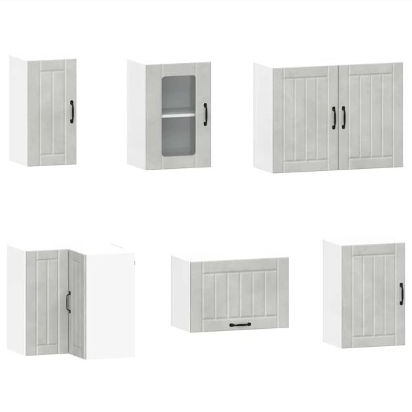 Комплект кухненски шкафове от 11 части Lucca, инженерно дърво