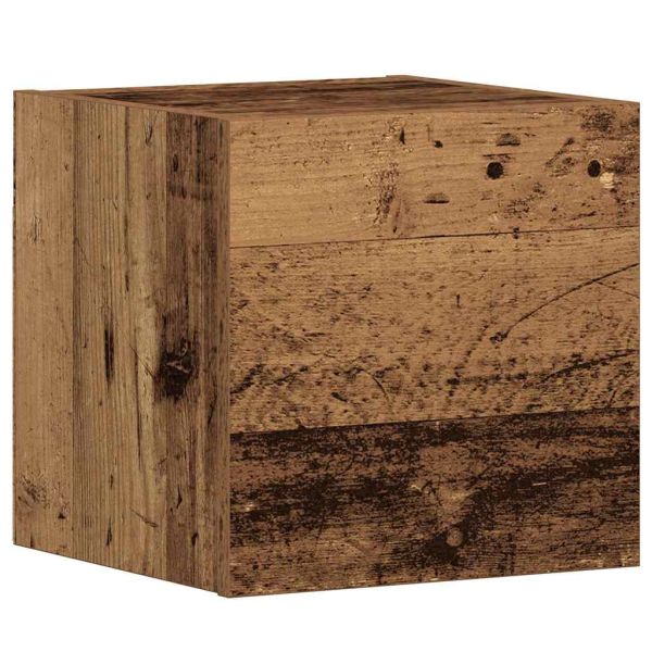 Комплект ТВ шкафове за стенен монтаж 5 части, инженерно дърво