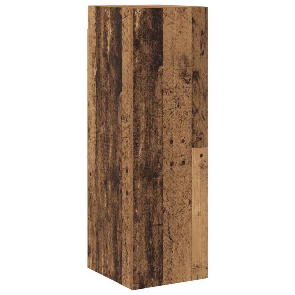 Комплект ТВ шкафове за стенен монтаж 6 части, инженерно дърво