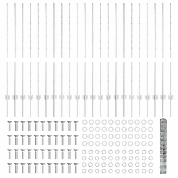 Ограда с пост Сребрист 1,2 x 50 m Стомана