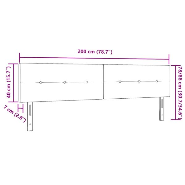 LED глава С LED лентисти светлини Синьо 200 cm Полиестер