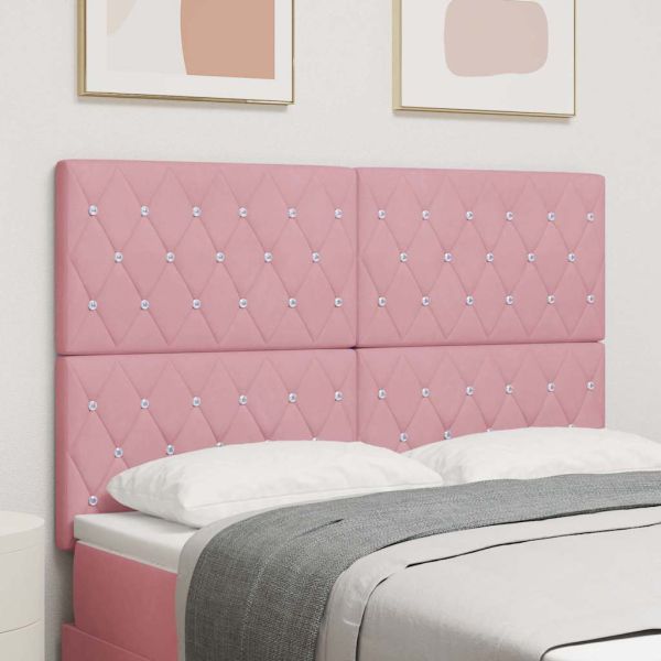 LED глава С LED лентисти светлини Розово 144 см Полиестер