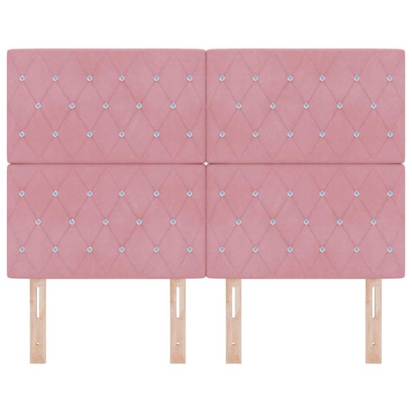 LED глава С LED лентисти светлини Розово 144 см Полиестер