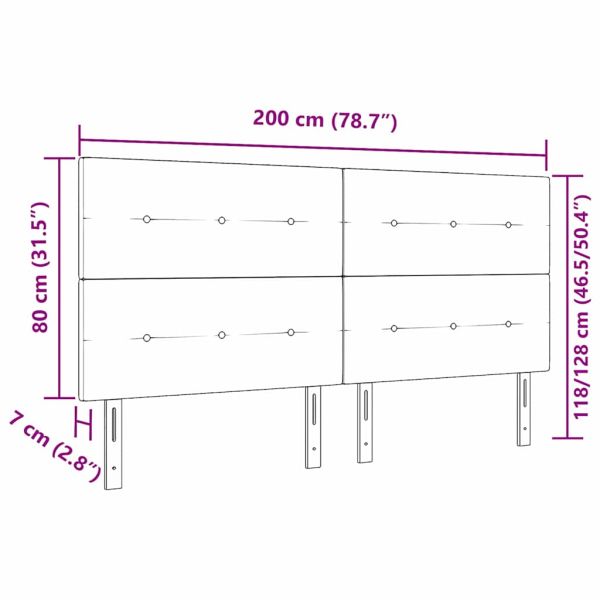 LED глава С LED лентисти светлини Синьо 200 cm Полиестер
