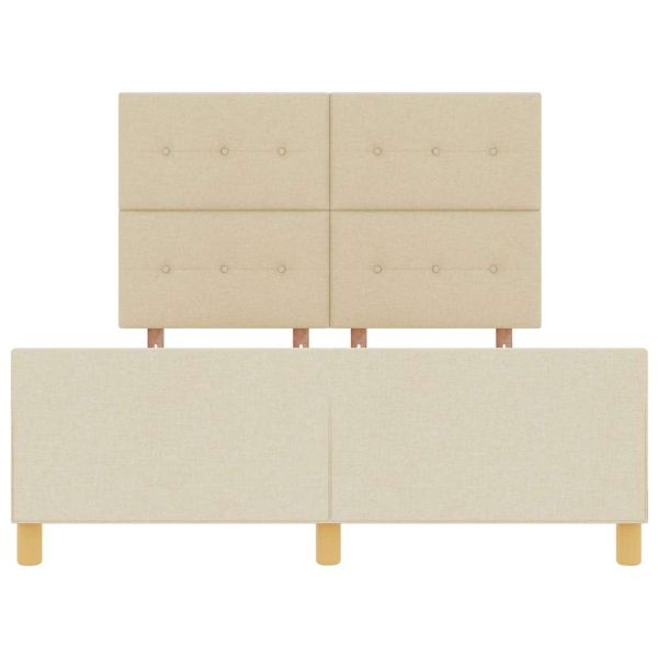 Рамка за легло с таблото Крем 140 x 200 cm текстил