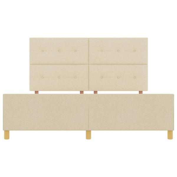 Рамка за легло с таблото Крем 180 x 200 cm текстил