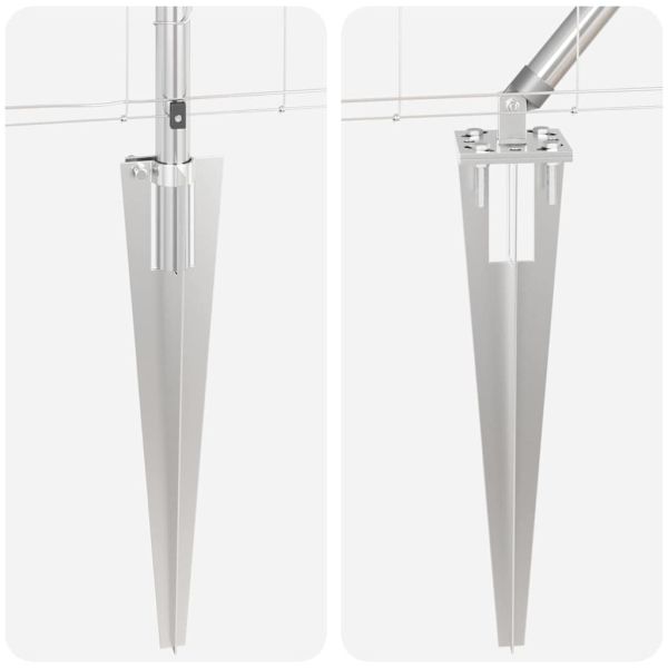 Стълб за ограда. Галванизирана 50 x 1,2 m Стомана