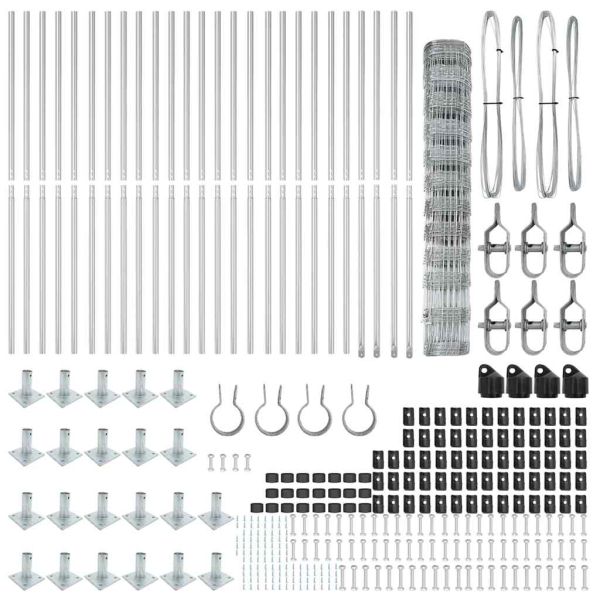 Стълб за ограда. Галванизирана 50 x 1,2 m Стомана