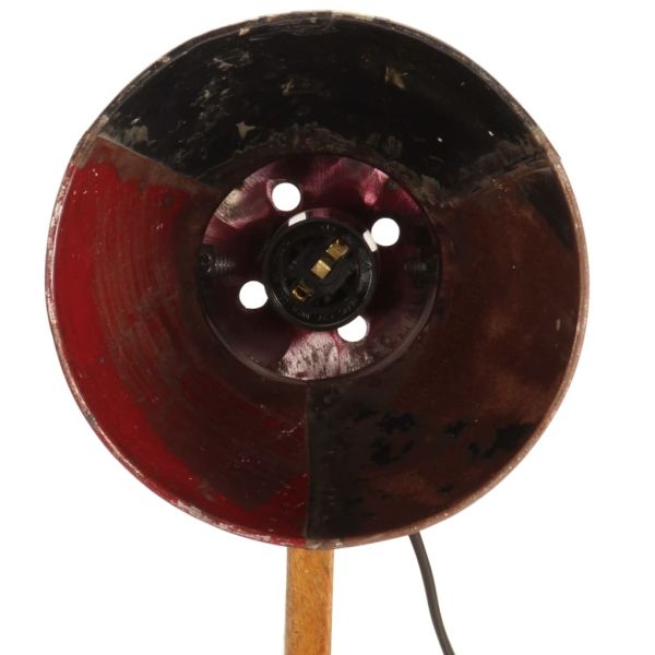 Индустриална настолна лампа многоцветна кръгла 23x18x95 см E27