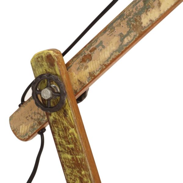 Индустриална настолна лампа многоцветна кръгла 23x18x95 см E27